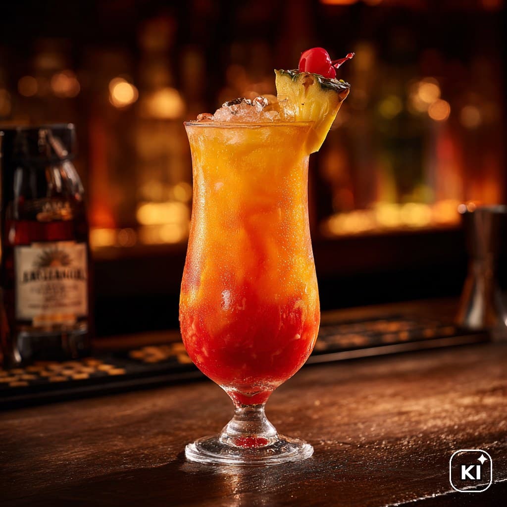 Hawaii Vulcano Cocktail