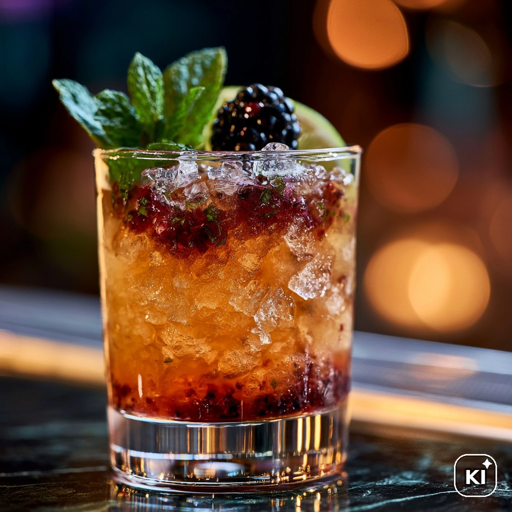 Blackberry Caipirinha Cocktail