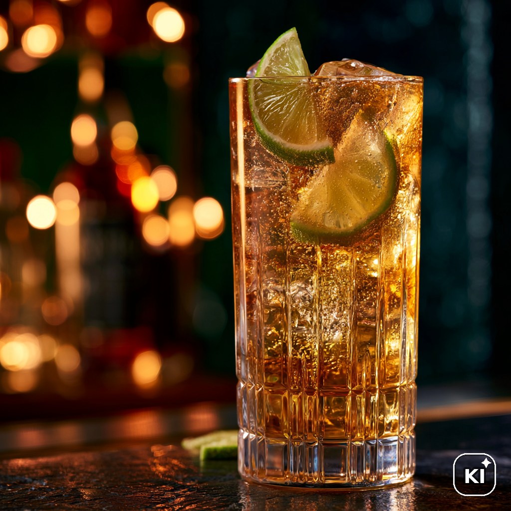 Bottle of Rum Cocktail