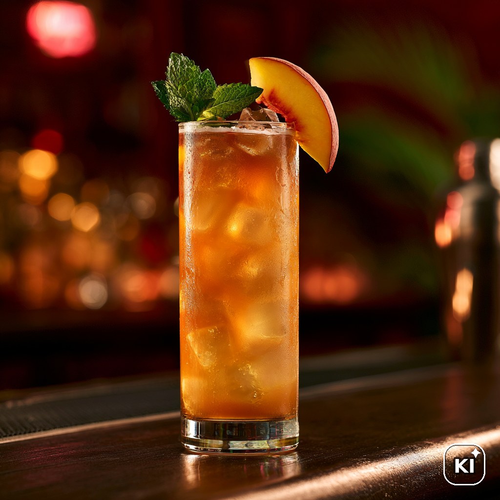 Cuban Peach Icetea Rezept