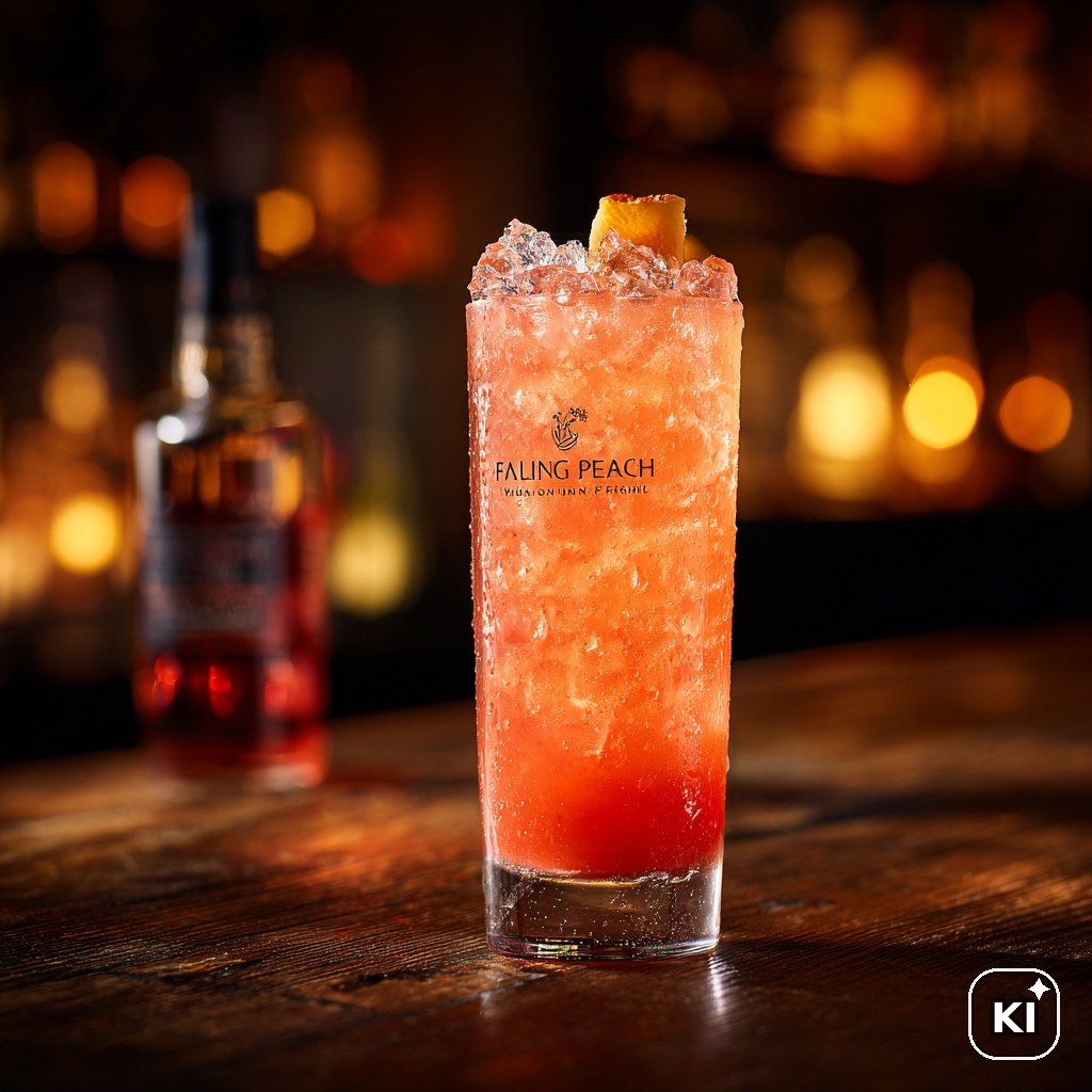Falling Peach Cocktail
