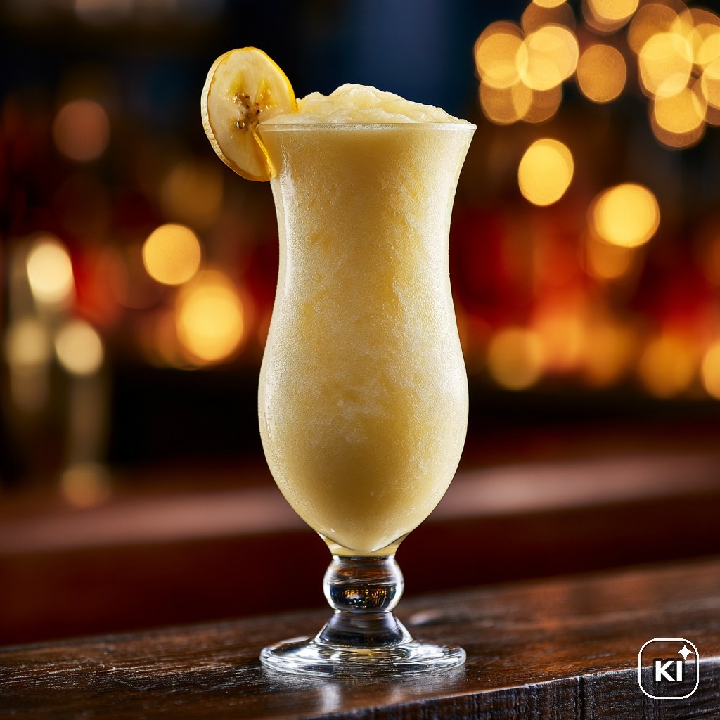 Frozen Banana Daiquiri Cocktail