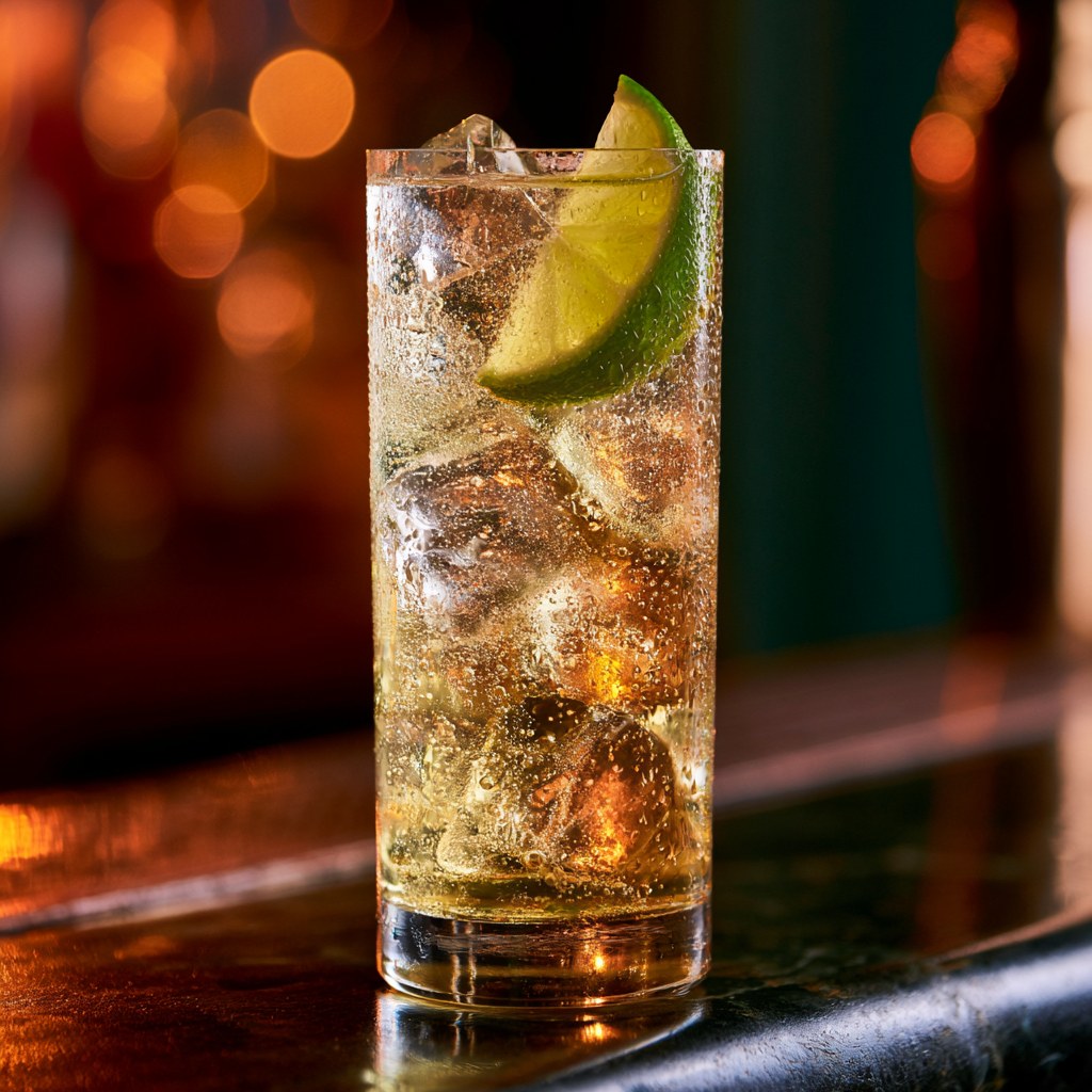 Irish Whiskey, Limonade & Limette Cocktail