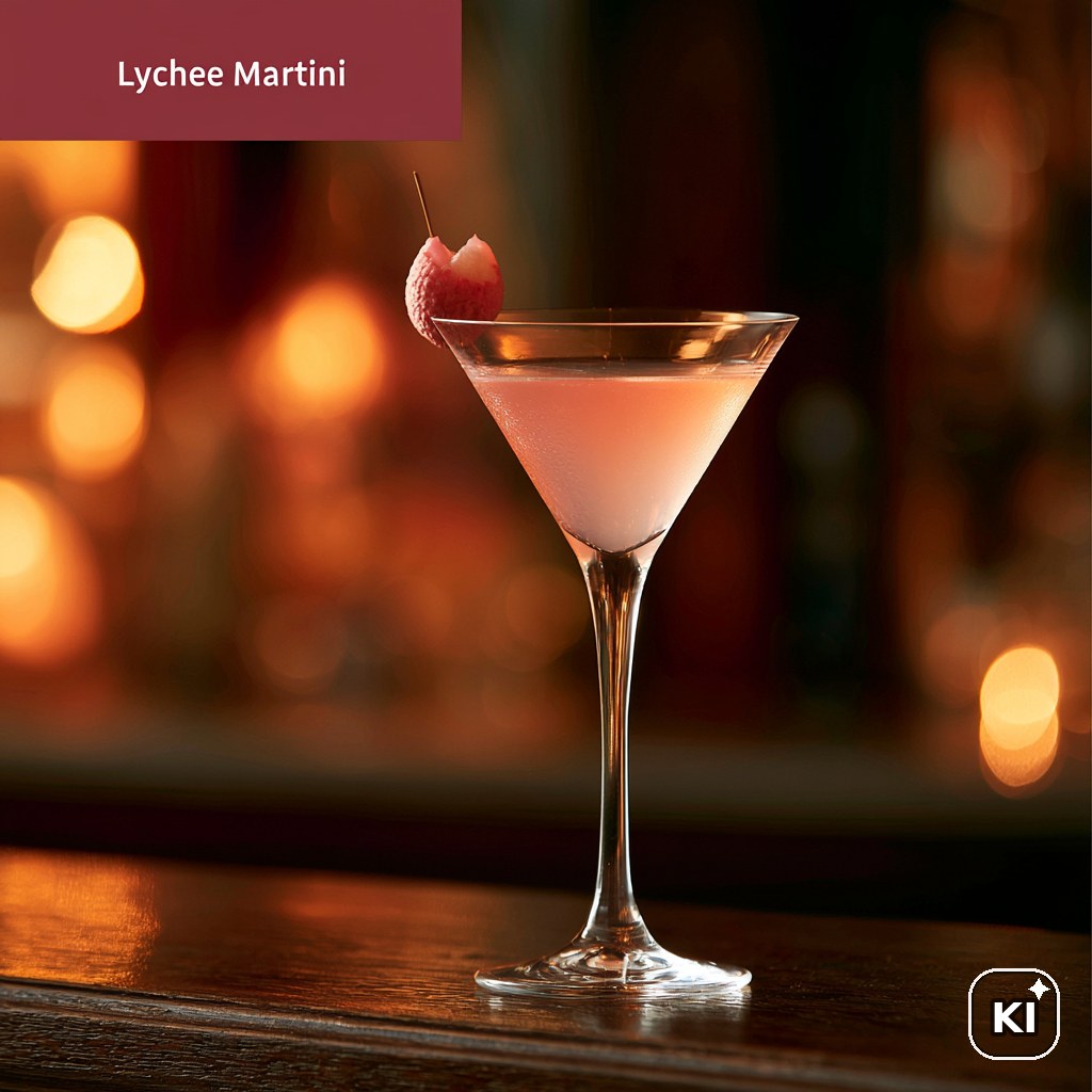 Lychee Martini Cocktail Rezept