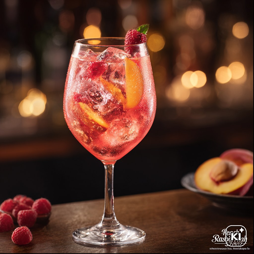 Peach Raspberry Sprizz