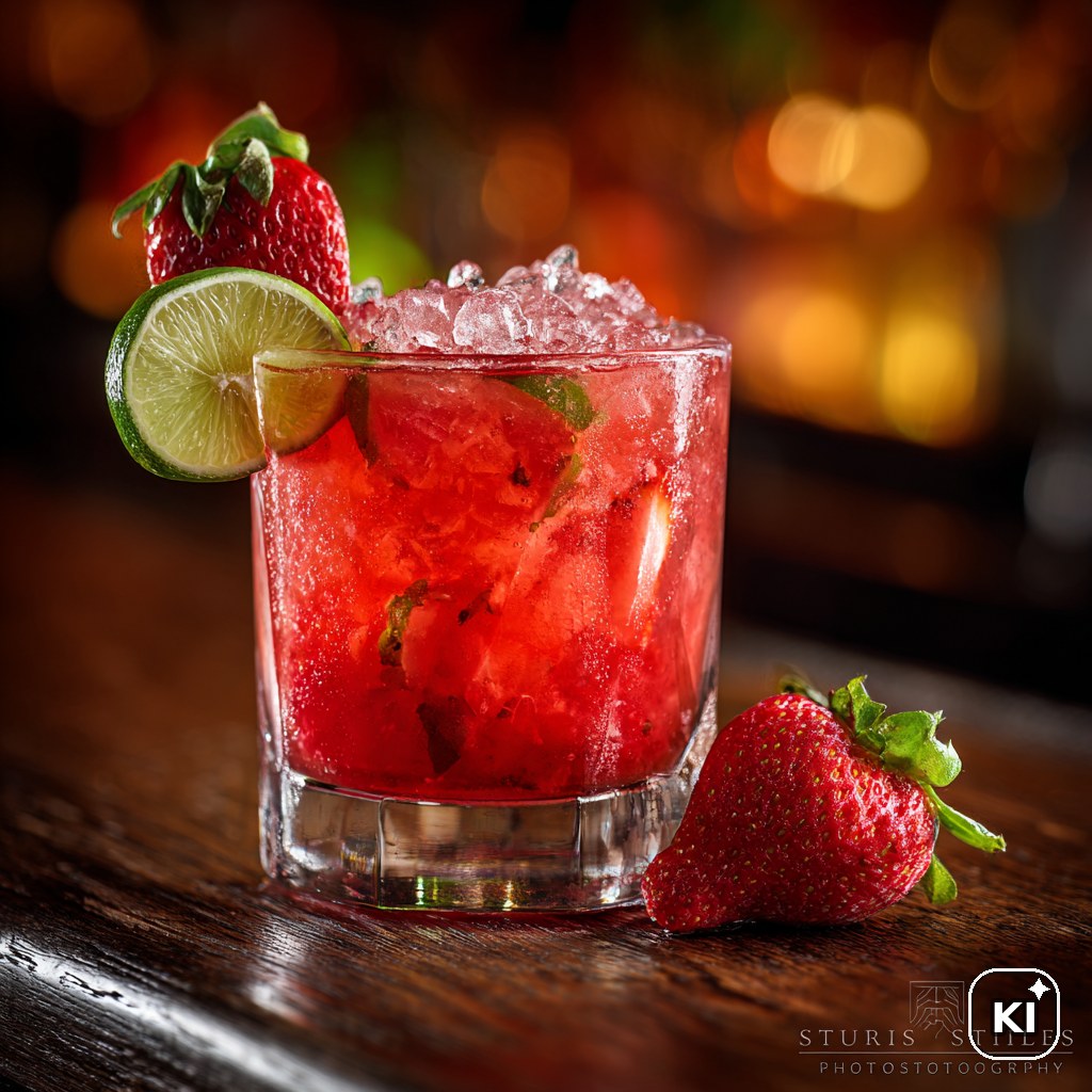 Strawberry & Lime Caipirinha