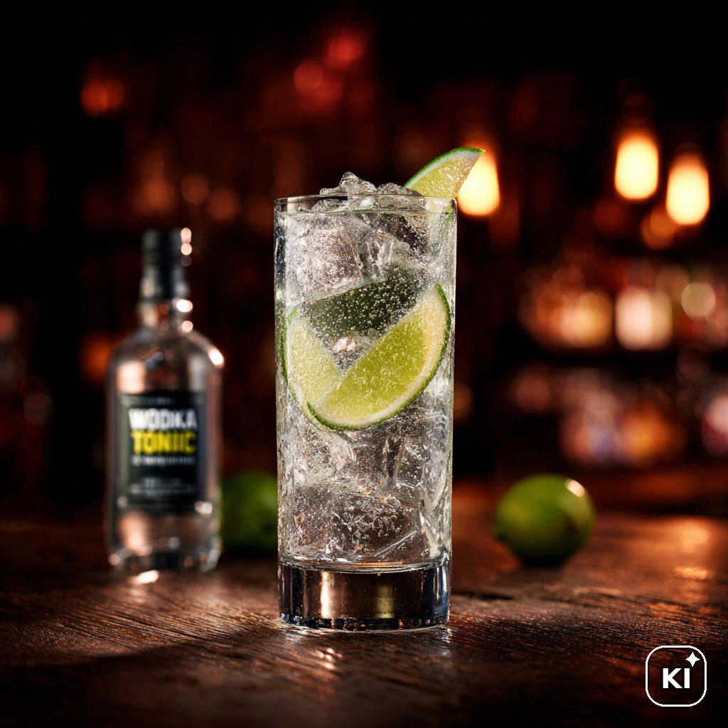 Wodka Tonic Cocktail